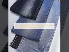 Kain Denim Biru Tua Peregangan Tinggi Lebar 168-170 CM 8.7oz JSD3208 Ketebalan Sedang