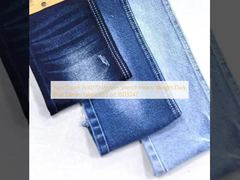 Jumlah benang 7x10/70 Woven Stretch Heavy Weight Dark Blue Denim Fabric 12,5 oz JSD3242