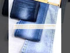 180cm Lebar Super Soft Right Twill Dual-core Stretch Blue Denim Fabric 10 oz JSD3078 untuk Semua Musim