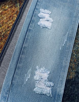 Beli 100% Baju BIRU GERAM Kain Denim Berat Berat 13.3OZ Untuk Jeans Jaket online manufacture