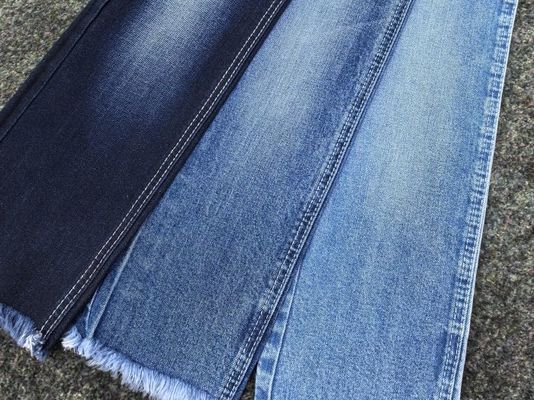 Beli 160CM Supper Dark Blue Ring Spun Kapas Kain Denim 95% Kapas 4% Polyester 1% Spandex online manufacture