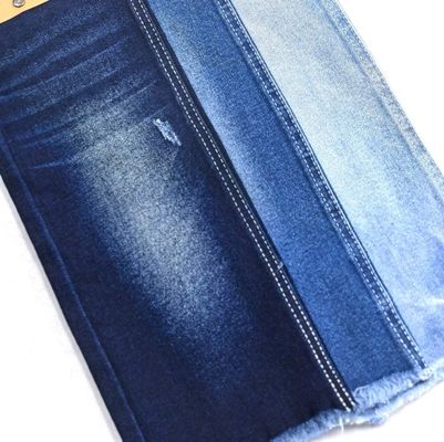 Beli 12.5OZ Berat Berat Spandex Stretch Katun Polyester Kain Denim Biru Gelap JSD3242 gaya TWILL online manufacture