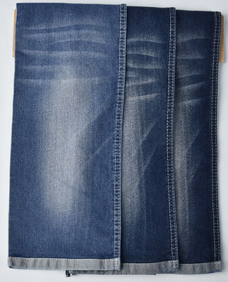 Beli PULYESTER katun tahan penyusutan SPANDEX biru gelap kain denim QY1022 8.8oz online manufacture