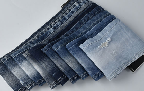 Beli PULYESTER PATON yang tahan penyusutan SPANDEX DENIM FABRIC QY037-1 9,1 oz online manufacture