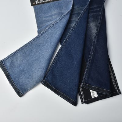 Beli Woven 8.6oz Katun Polyester Spandex Denim Stretch Denim Bahan Biru Hitam online manufacture