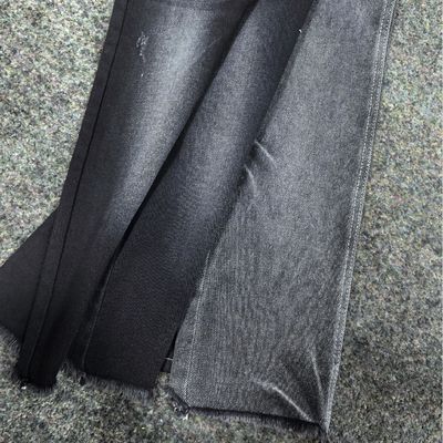 Beli Kain katun poliester spandeks hitam/hitam denim JSD3078A 10 oz online manufacture