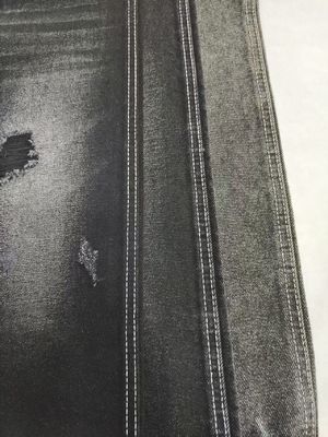Beli Kain Denim Hitam Katun Poliester Berat Super Lembut dengan Lebar Penuh 180CM JSD3172A 13oz online manufacture