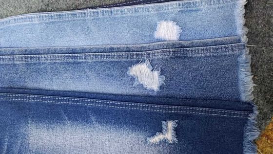 Beli Kain Denim Stretch Polyester Katun Viscore Kain Denim 7x7 JSD3172 online manufacture