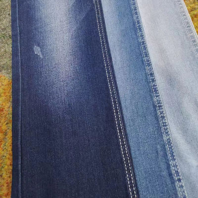 Beli Kain Denim Biru Stretch Tenun Lebar 170cm 8.2oz Tahan Lama dan Bergaya online manufacture
