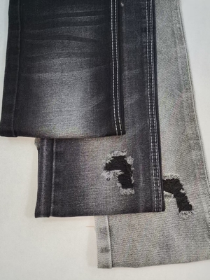 Beli Kain Denim Katun Poliester Super-lembut Berat 13OZ HITAM/HITAM JSD3218A untuk jeans wanita atau celana anak laki-laki online manufacture