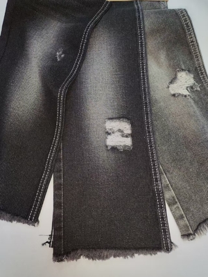 Beli Kain Denim Katun Poliester Non-Elastis 68%KATUN GAYA TWILL HITAM/HITAM JSD3268 untuk celana jeans anak laki-laki atau perempuan online manufacture