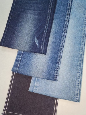 Beli Kain Denim 55% Katun High Stretch Gaya TWILL DARK INDIGO JSD3320-2 untuk jeans fashion Grosir online manufacture