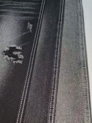 Beli 75% KATUN kain Denim non-stretch HITAM/HITAM JSD3135A-R untuk jeans pakaian vintage Grosir denim online manufacture