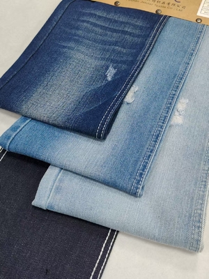 Beli Gaya TWILL tahan keriput Katun Polyester Rayon Denim Kain bebas peregangan JSD3337 untuk jins online manufacture