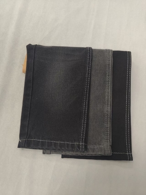 Beli 65% Katun 12.2oz Katun Rayon Poliester Hitam Kain Denim 180cm 7x7 JSD3085 online manufacture