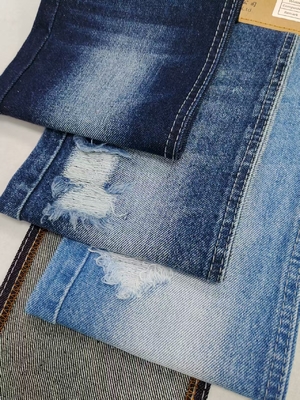 Beli Penyusutan RENDAH 80% katun kain denim gaya TWILL Bulk Dyed DARK INDIGO JSD3396 untuk celana jeans wanita atau celana anak laki-laki online manufacture