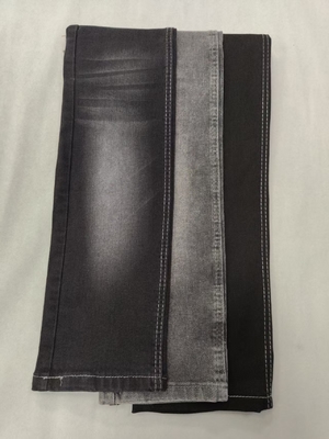 Beli 11.8oz Peregangan yang sangat baik Hitam / Hitam 7 * 10 / 105 Kain denim JSD3252A untuk kualitas tinggi online manufacture