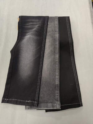 Beli 11.8oz Peregangan yang sangat baik Hitam / Hitam 7 * 10 / 105 Kiri Twill Kain Denim JSD3252AL untuk kualitas tinggi online manufacture