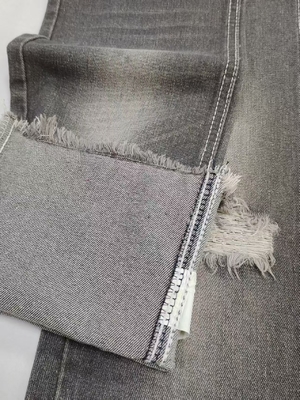 Beli Kain Denim Kepar Kiri Warna ABU-ABU 10.3oz Ditenun dengan Lebar Penuh 180cm Untuk Jeans online manufacture