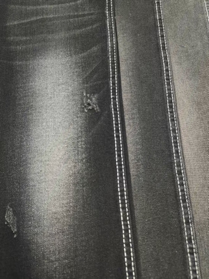 Beli 9.9oz Twill Style Lemah Stretch Hitam / Hitam Kain Denim Dengan 180cm Lebar Penuh Untuk Jeans online manufacture