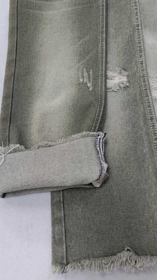 Beli Kain Denim 10.6oz HIJAU 10x7 dengan lebar penuh 180cm  Kepar Kiri Tanpa Peregangan  JSD3023AG untuk jeans fashion online manufacture