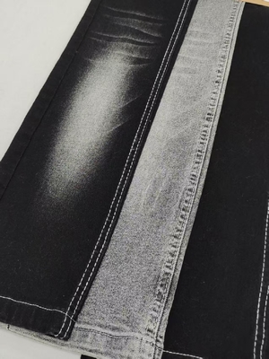 Beli Kain Denim HITAM/HITAM Super-Lembut Gaya Twill 8.4oz Dengan Konstruksi 12*21/70OE Untuk Jeans online manufacture