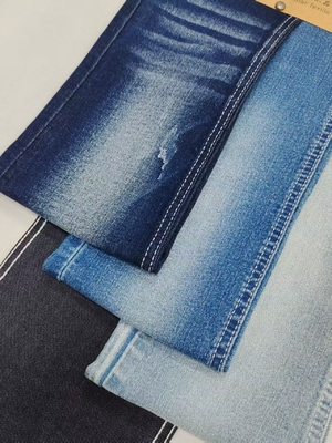 Beli Kain Denim Twill Spandex Tinggi Berat Sedang dengan konstruksi 10+10*21/40+21/70 JSD3319 untuk jeans online manufacture