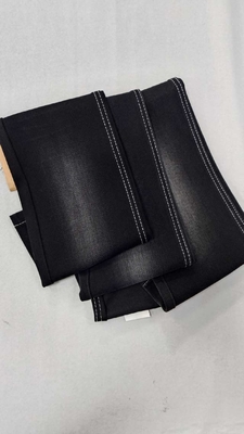 Beli 12.5oz HITAM/HITAM dengan lebar penuh 168-170cm  Elastis Ringan Stretch pada lungsin dan pakan   Kain denim  JSD3438-3 untuk celana fashion online manufacture