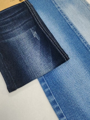 Beli 8.5oz Siro Garment Cross Slub Tinggi Spandex Denim Kain 72% kapas Untuk Jeans online manufacture