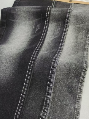 Beli Super-Soft Twill Style Hitam/hitam 11.2oz Stretch Denim Fabric 8*16/70 Konstruksi Untuk Jeans online manufacture