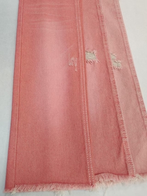 Beli Tenun Warna Pink Gaya Twill Kiri 10,6oz Kain Denim Dengan 10 * 7 Konstruksi Untuk Jeans Wanita online manufacture