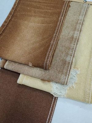 Beli Kain Denim Gaya Twill Warna Khaki Gelap Berat 14oz Konstruksi 7*6 Tenun JSD3047F Untuk Jeans online manufacture