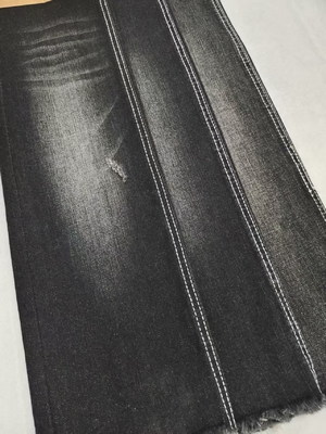 Beli Kain Denim High Stretch Twill 10S 70% Katun HITAM/HITAM 10oz 170-172cm Untuk Jeans online manufacture