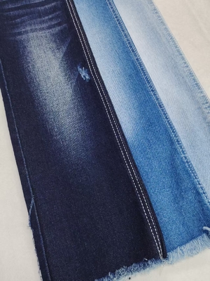 Beli Kain Denim Stretch Indigo Gelap 10.7oz 3/1 Twill Kanan 8S Untuk Celana Jeans Boyfriend online manufacture