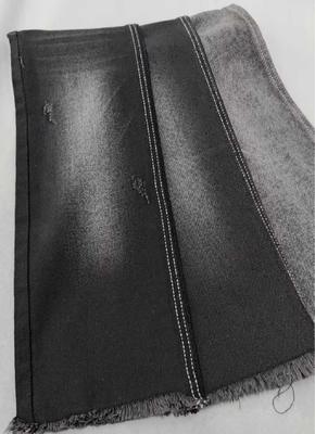 Beli 10oz Medium elastic Black/Black right twill with full width 180cm construction 8*10/40+75 Denim fabric  JSD3078A for jeans online manufacture