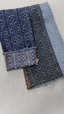 Beli Beautiful pattern Heavy weight Dark blue with full width 180cm /10x7 Denim fabric for jeans online manufacture