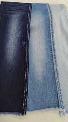 Beli Kain Denim Elastic Siro 7.7oz Indigo Tua dengan lebar penuh 180cm /12+12*16/55 JSD3284 untuk celana jeans pria pembuatan online