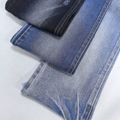 Low Elastic Warp slub Roll Dyeed Cotton Spandex Denim Fabric Untuk Wanita atau Pria Jeans
