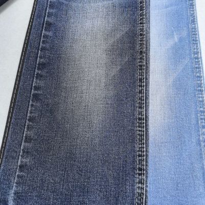 9.2oz berat menengah 80% Katun 160cm GERAM INDIGO tinggi Stretch Denim Kain JSD3140 Kualitas Baik