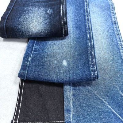 In-Stock Items Gaya peregangan tinggi TWILL DARK INDIGO Kain denim JSD3216 untuk pakaian jins wanita