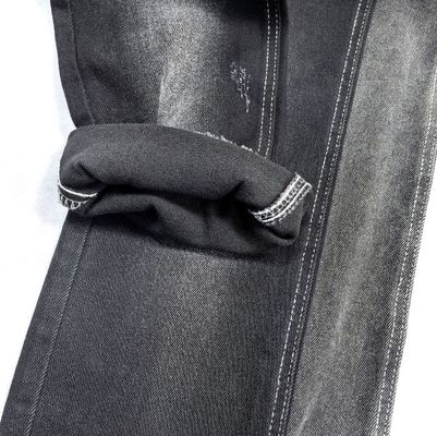 Lembut Hitam 10oz Kain Denim Berat Untuk Pria Jeans 65%C 33%P 2%S