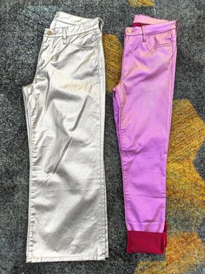 Fashion Warna Cerah Cetak Kain Denim Untuk Pria Jeans 7.7OZ 57' 58'