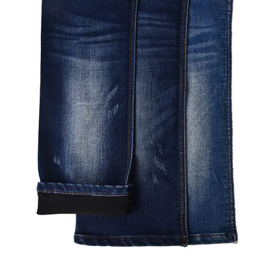 Tahan penyusutan palsu Denim rajutan 10,4 oz 46% Katun 48,2% Polieter 4,3% Viskosa 1,5% Spandex