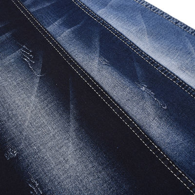 87% Katun 12% Polyester 1% Spandex tahan mengecilkan palsu rajutan Denim 8,4 oz 57 