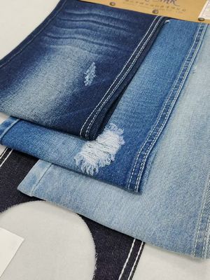 Gaya TWILL Katun Poliester 178-180cm Kain Denim Untuk Jeans Wanita 9.3oz