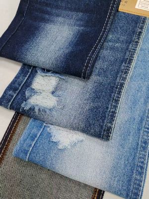 Kain Denim Gaya TWILL 80% Katun Penyusutan Rendah BIRU TUA Untuk Celana Jeans Wanita Atau Celana Panjang Pria