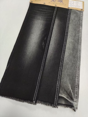 Low shrinkage 4-way stretch 75% katun twill gaya Kain Denim dengan lebar penuh 180cm JSD3037A untuk jeans pacar